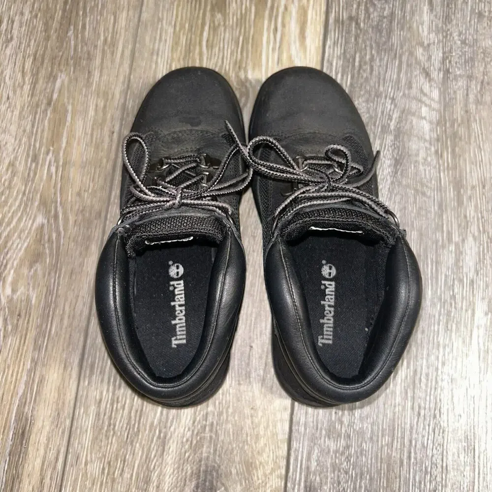 New Timberland 6-Inch Premium Waterproof Boots Youth US Size 3 Black Nubuck